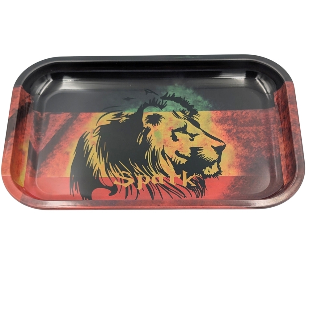 Lion Rasta Rolling Tray Size Medium